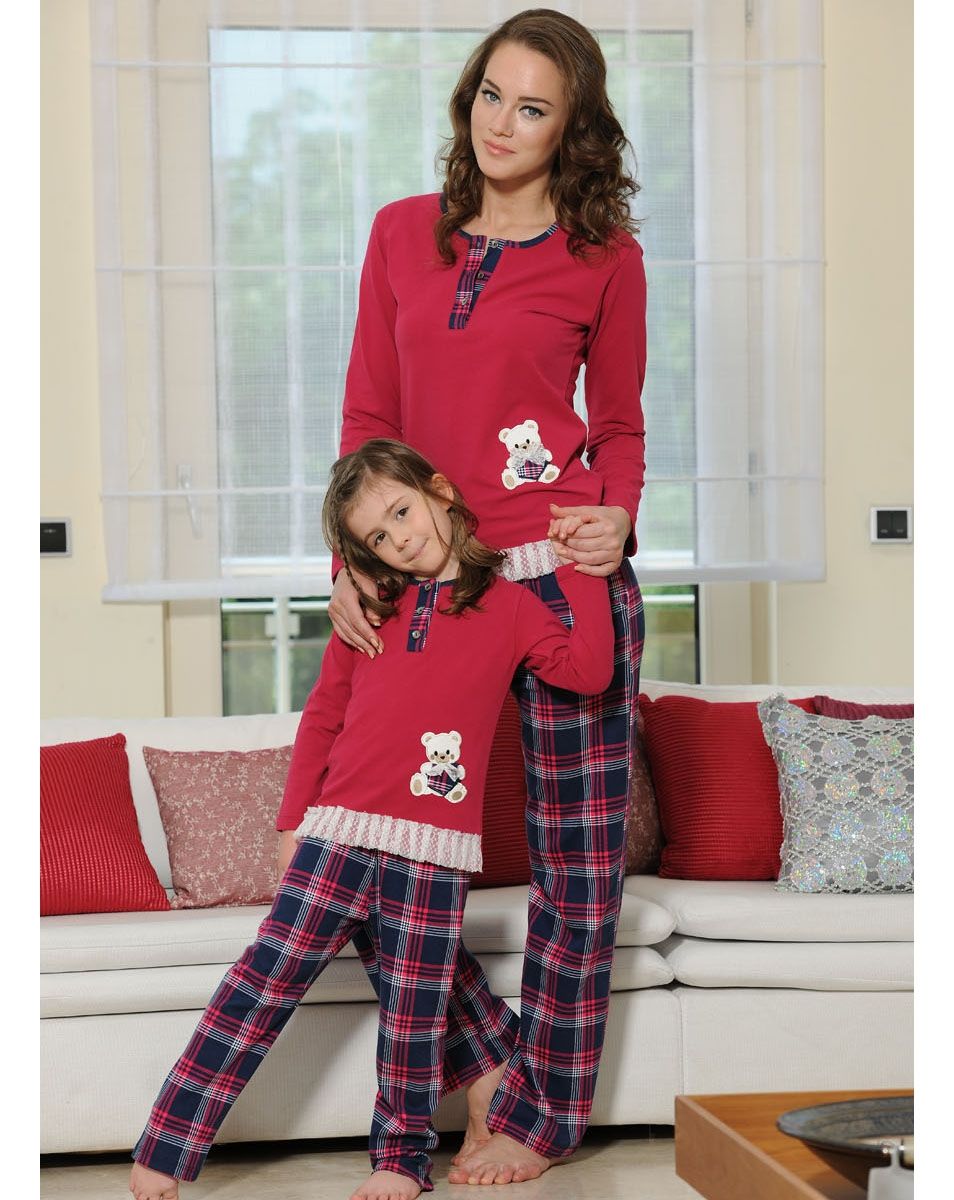 Anne Kız Pijama Takımı Örnekleri