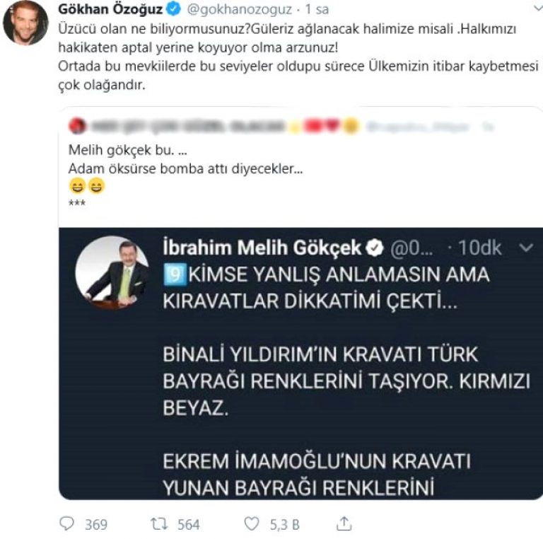 Athena Gökhan�dan, İmamoğlu ve Yıldırım�ın kravatına yorum yapan Melih