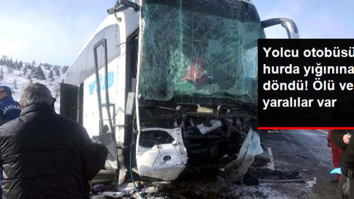 Yolcu Otobüsü, Hurda Yığınına Döndü: 1 Ölü, 8 Yaralı